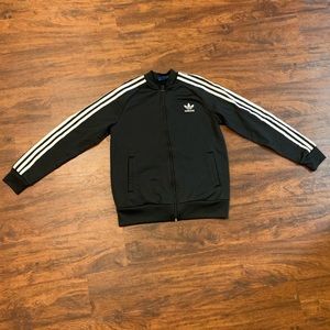 Adidas kids black bomber jacket
